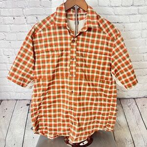Plaid Short Sleeve Men's Shirt